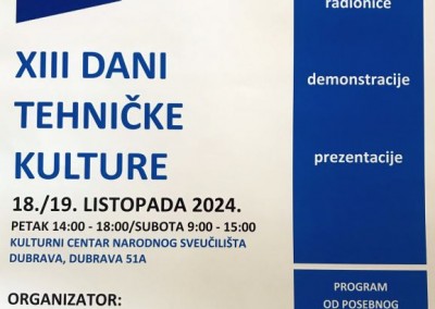 XIII Dani tehničke kulture – memorijal Ivana Jurića